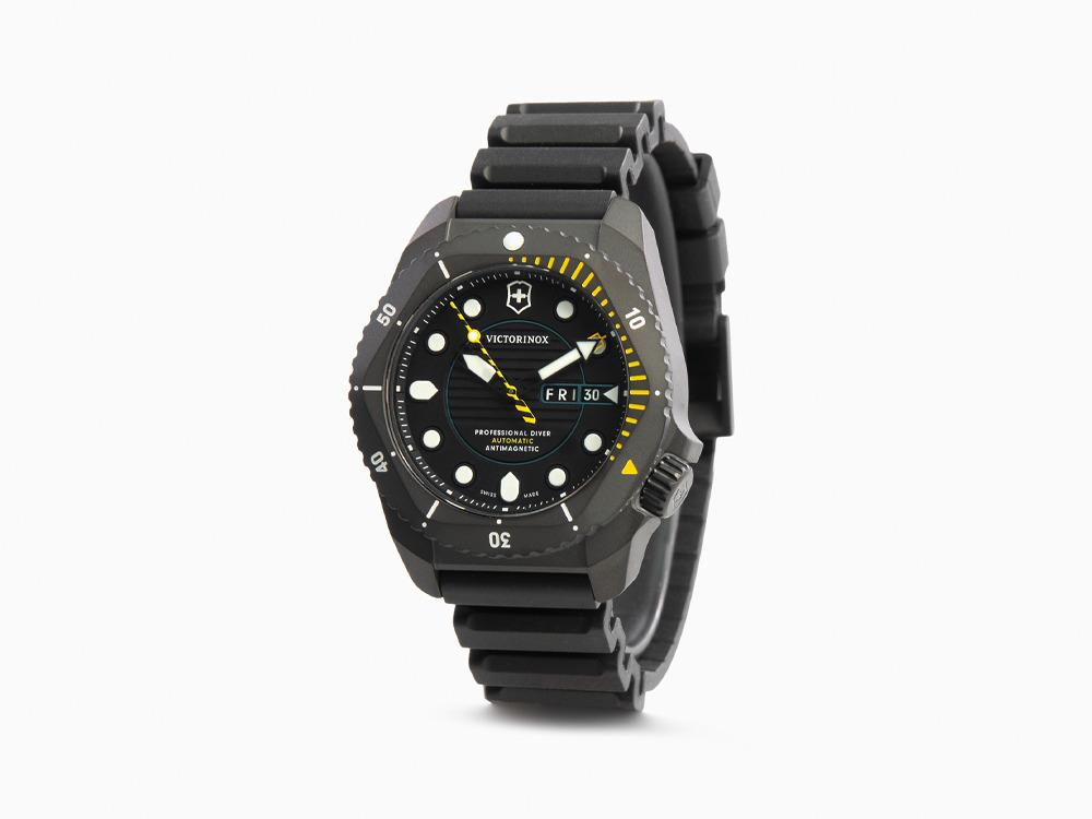 Montre Automatique Victorinox Dive Pro, Titane traité PVD, Noir, 43 mm, V241997