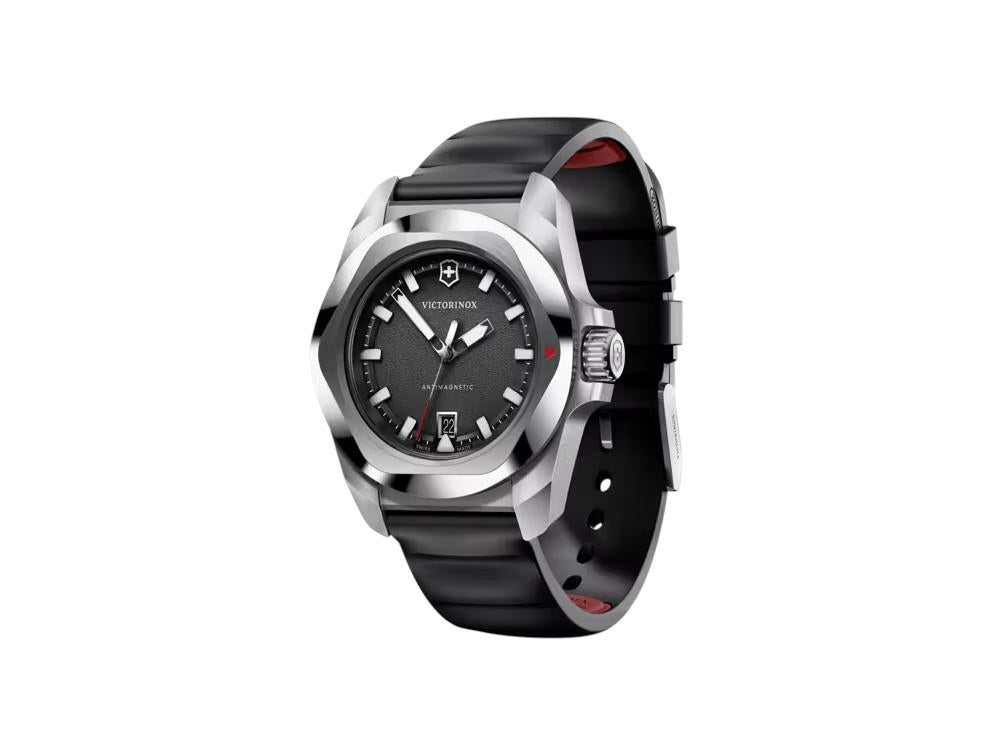 Montre à Quartz Victorinox I.N.O.X., Acier Inoxydable 316L, Noir, 41 mm, V242028