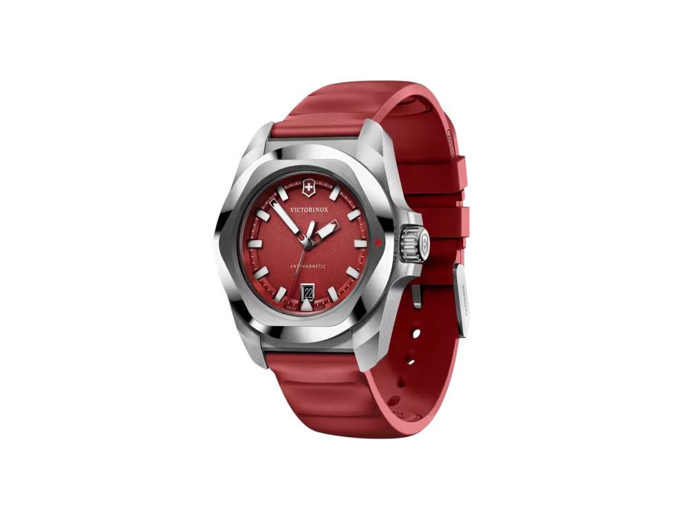 Montre à Quartz Victorinox I.N.O.X., Acier Inoxydable, Rouge, 41 mm, V242029