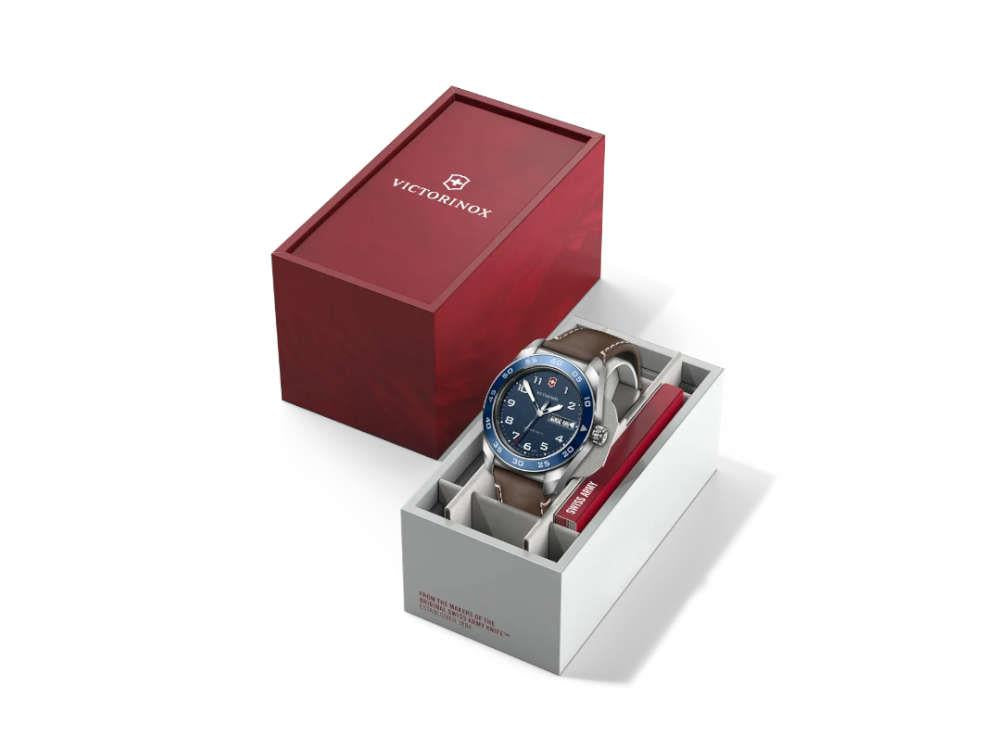 Montre à Quartz Victorinox Swiss Army, Acier Inoxydable, Bleu, 42 mm, V242040