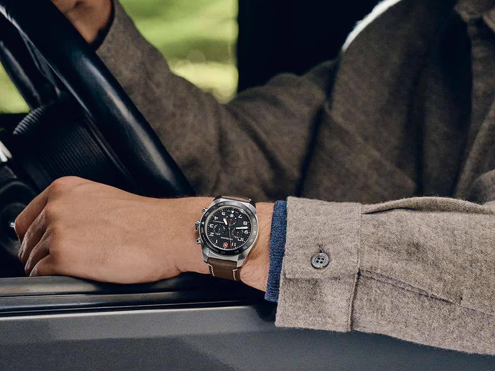 Montre à Quartz Victorinox Swiss Army, Noir, 42 mm, Chronographe, V242046