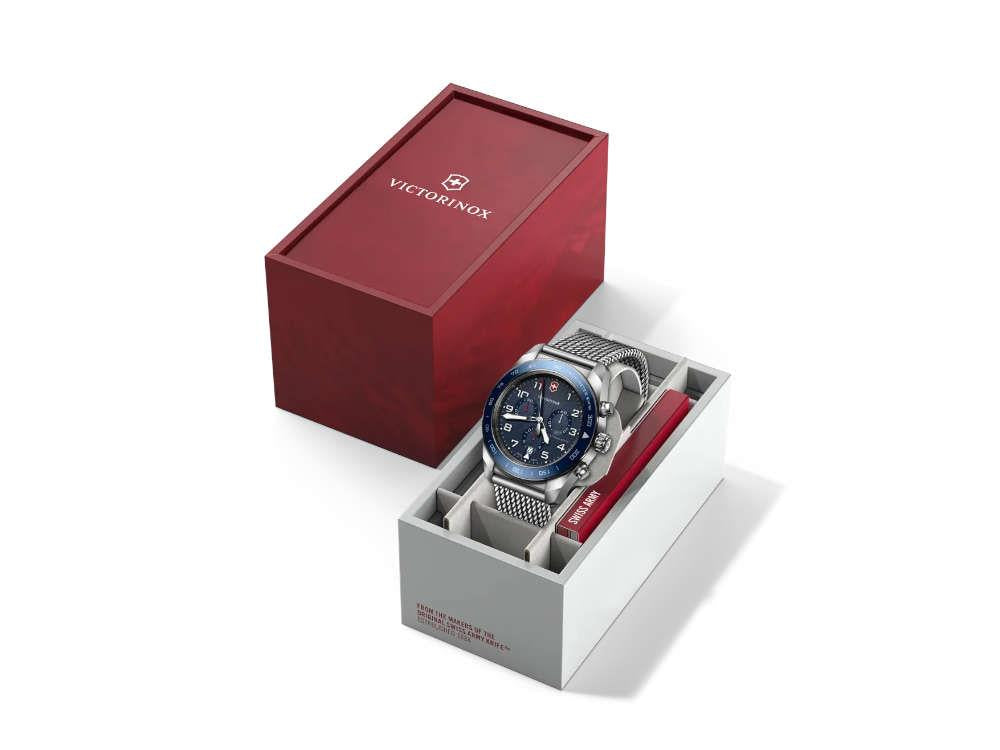 Montre à Quartz Victorinox Swiss Army, Bleu, 42 mm, Chronographe, V242049
