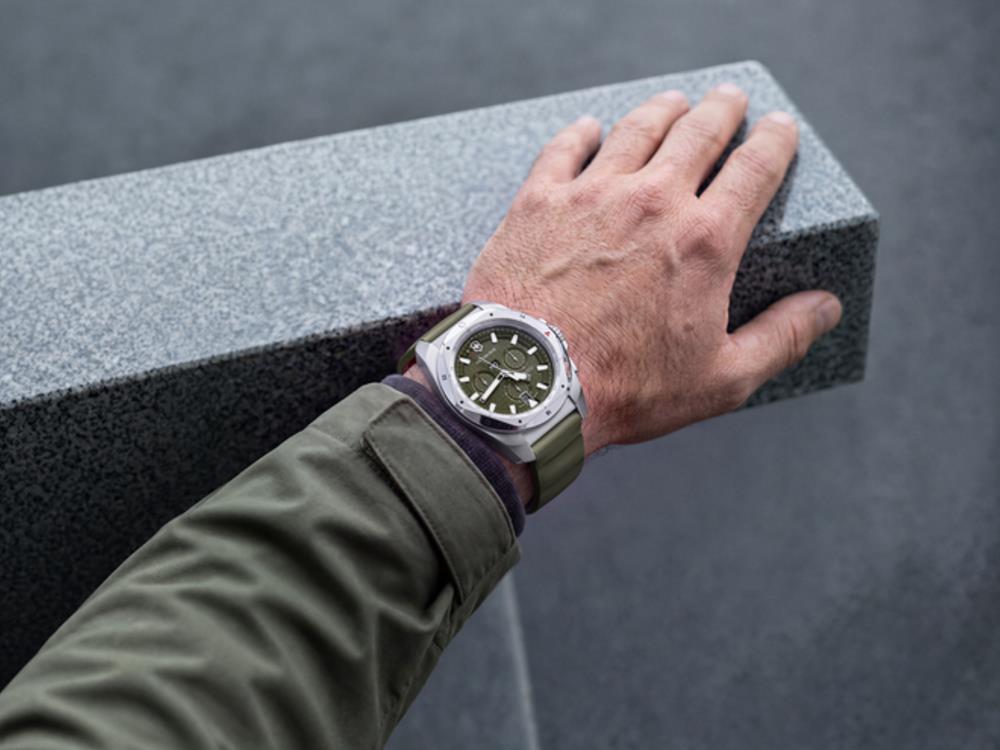 Montre à Quartz Victorinox I.N.O.X Chrono, Vert, 43 mm, V242081