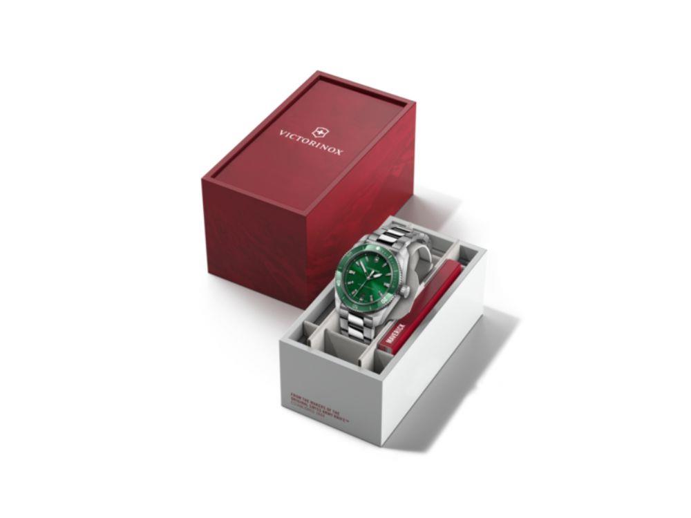 Montre à Quartz Victorinox Maverick, Acier Inoxydable 316L, Vert, 39 mm, V242096