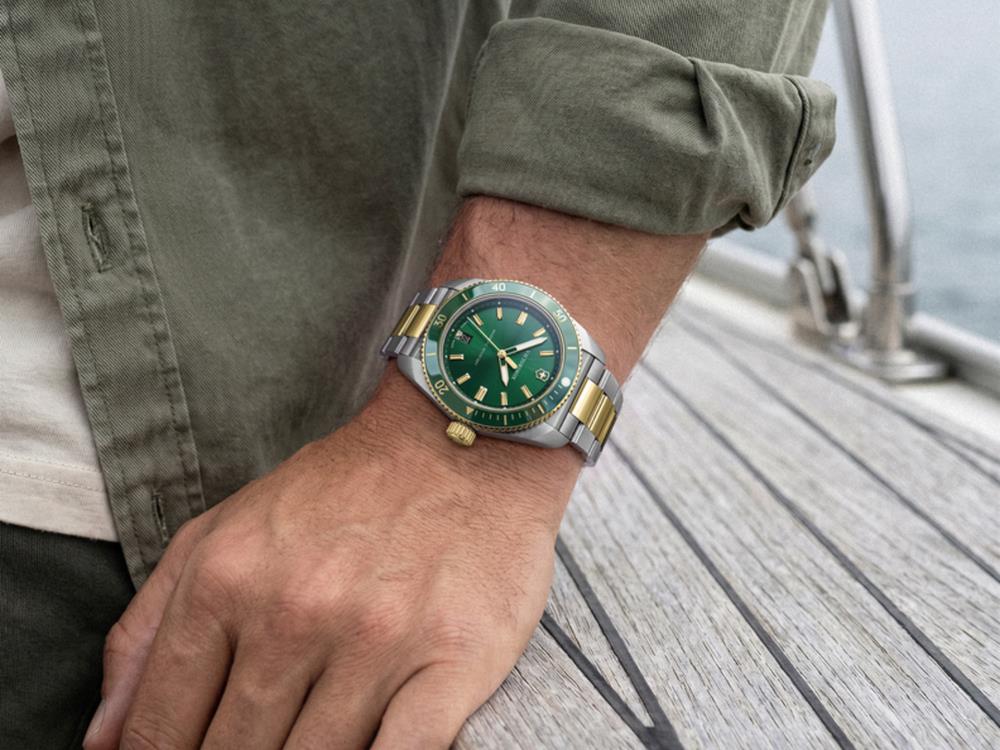 Montre à Quartz Victorinox Maverick, Acier Inoxydable 316L, Vert, 39 mm, V242101