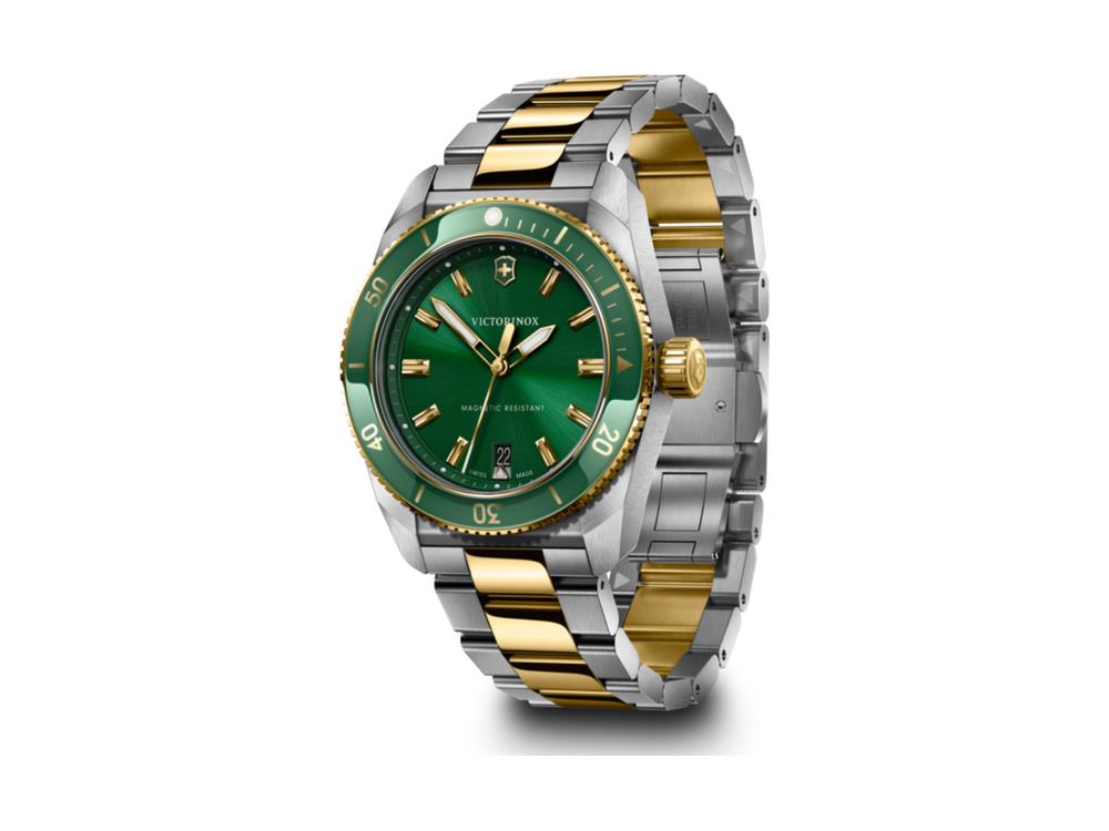 Montre à Quartz Victorinox Maverick, Acier Inoxydable 316L, Vert, 39 mm, V242101