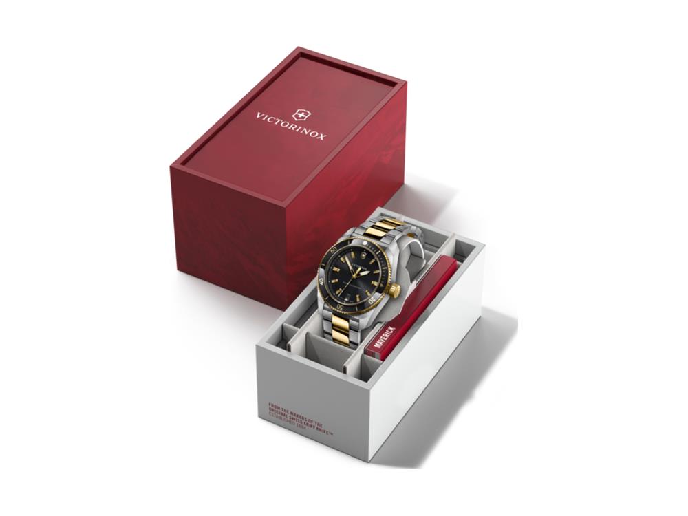 Montre à Quartz Victorinox Maverick, Acier Inoxydable 316L, Noir, V242102
