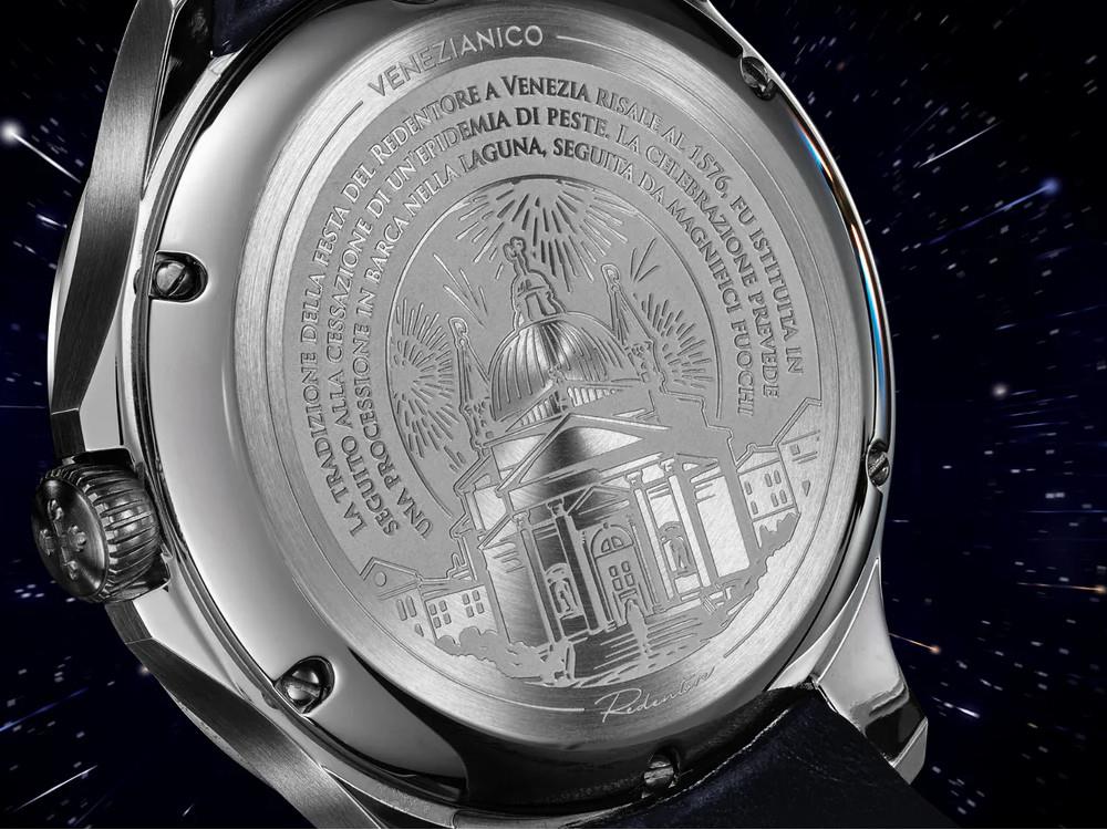 Montre Automatique Venezianico Redentore Bellanotte, 40 mm, Noir, 1221575