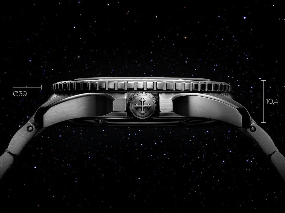 Montre Automatique Venezianico Nereide Avventurina Nera, 39 mm, Noir, 3121550C