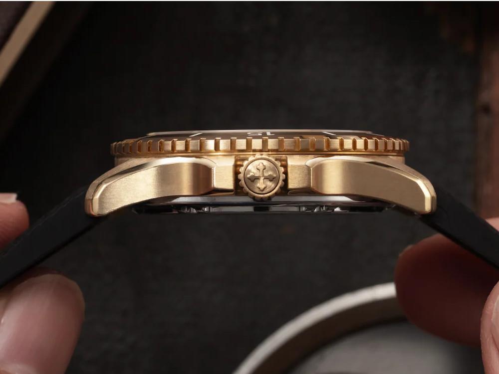 Montre Automatique Venezianico Nereide Bronzo 39 mm, Noir, 3121555