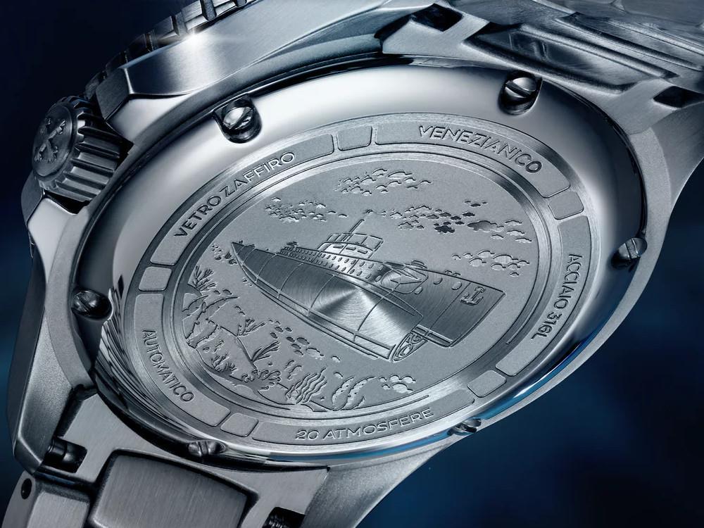 Montre Automatique Venezianico Nereide Tungsteno 42 mm, Bleu, 3921541C