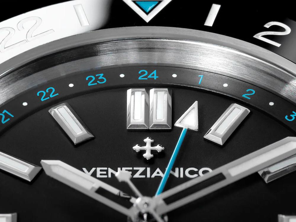 Montre Automatique Venezianico Nereide GMT Ceratung™, 42 mm, Noir, 4521500S