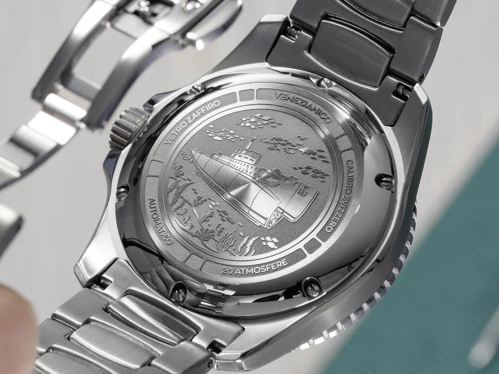 Montre Automatique Venezianico Nereide Ceramica, 42 mm, Noir, 4521530