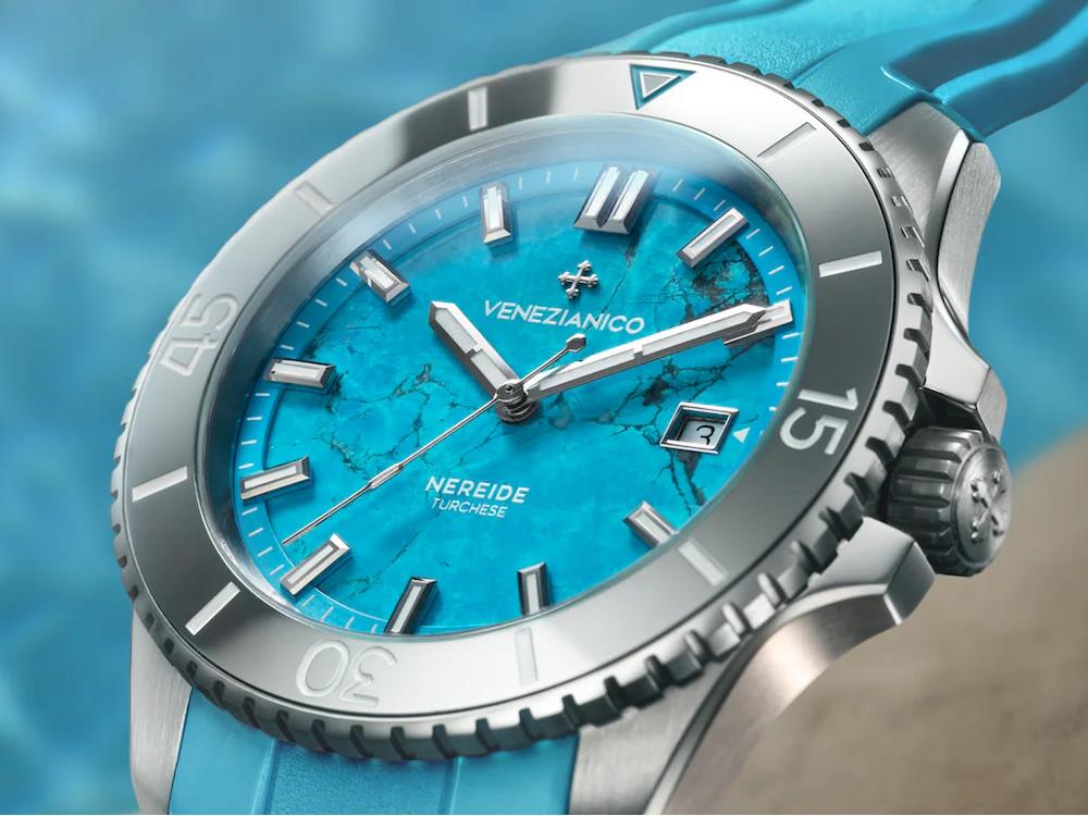 Montre Automatique Venezianico Nereide Turchese, 42 mm, Turquoise, 4521547