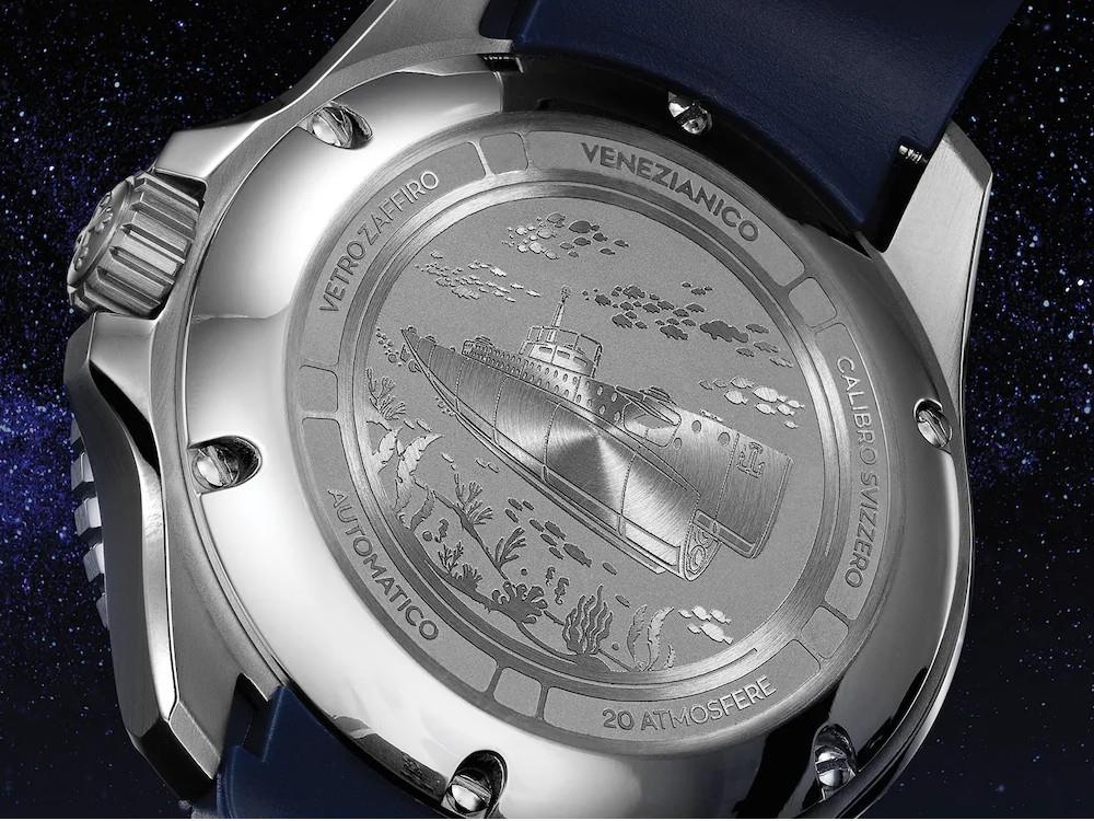 Montre Automatique Venezianico Nereide Avventurina, 42 mm, Bleu, 4521550