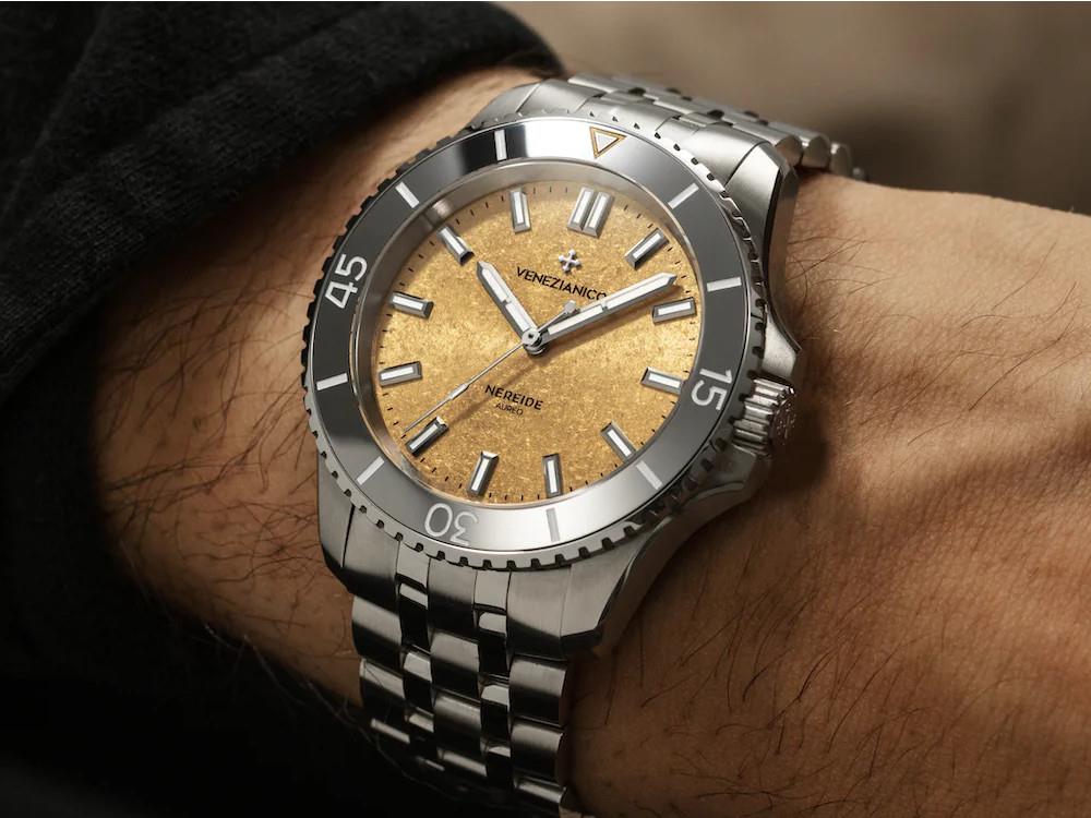 Montre Automatique Venezianico Nereide Aureo, 42 mm, Or, 4521590S