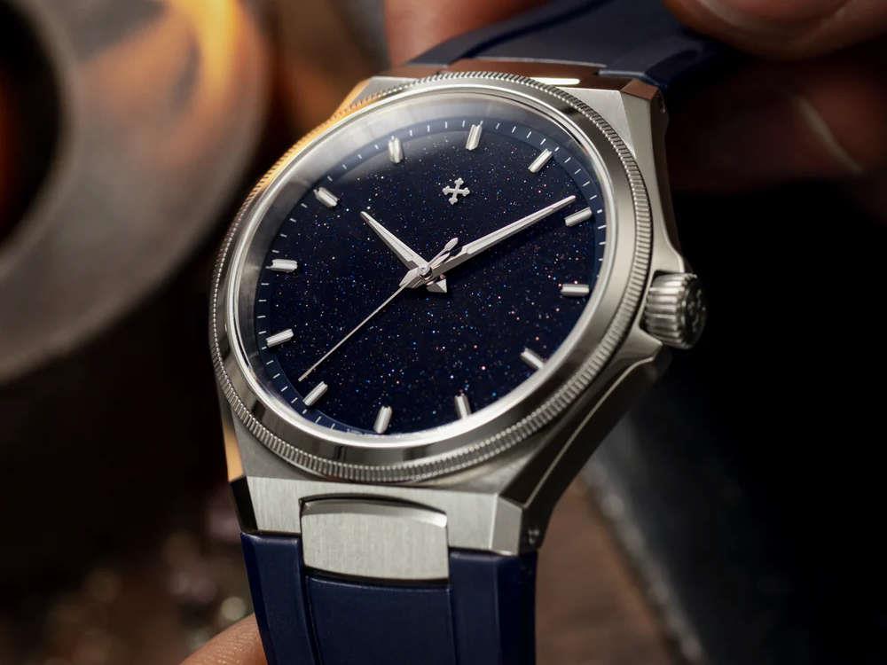 Montre Automatique Venezianico Arsenale Avventurina, 40 mm, Bleu, 6221550