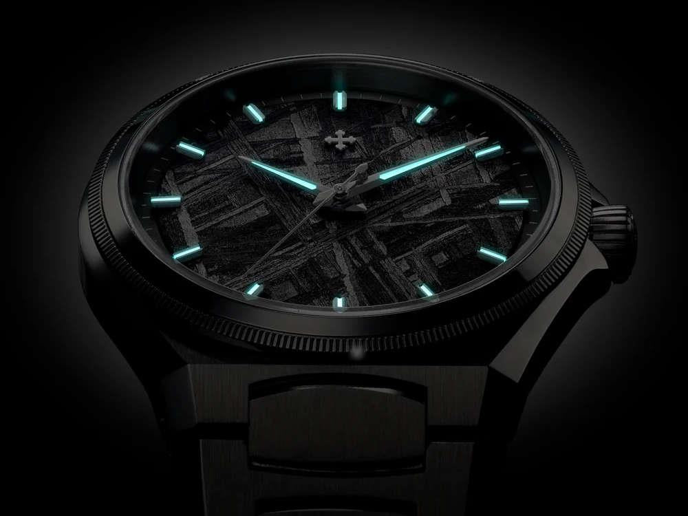 Montre Automatique Venezianico Arsenale Meteorite, 40 mm, Gris, 6221560C