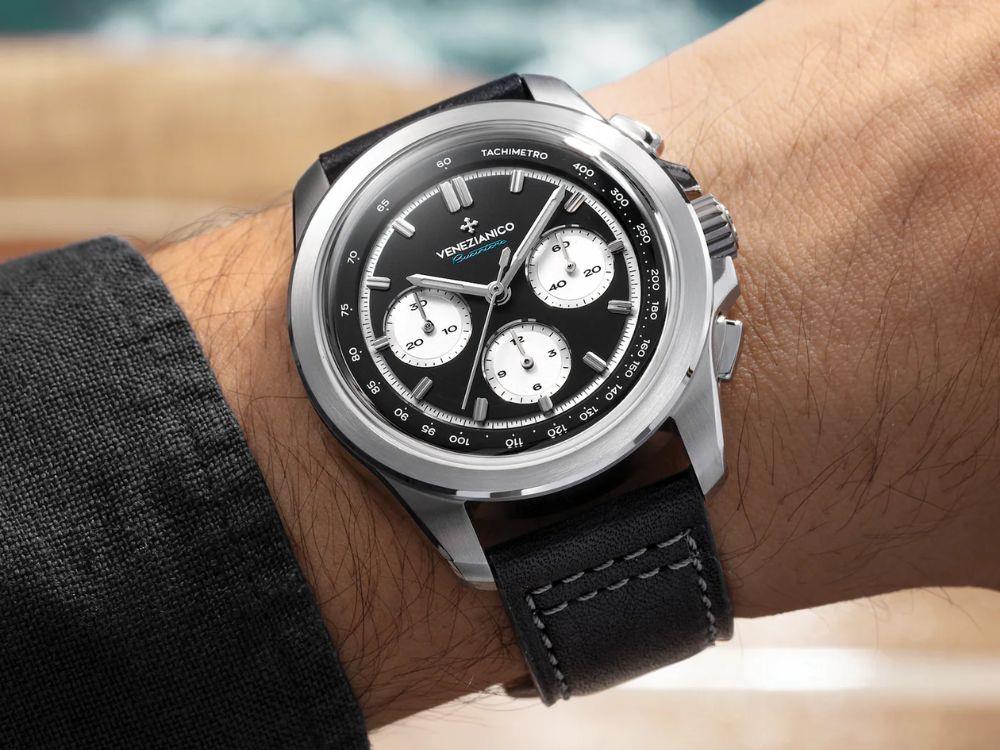 Montre Automatique Venezianico Bucintoro, 42 mm, Noir, 8221511