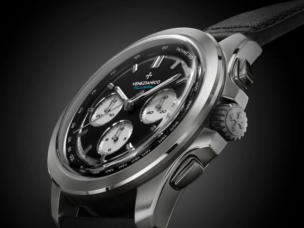 Montre Automatique Venezianico Bucintoro, 42 mm, Noir, 8221511C