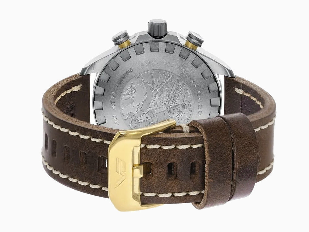 Montre à Quartz Vostok Europe Almaz, Titane, Gris, 47 mm, Chrono, 6S11-320H521