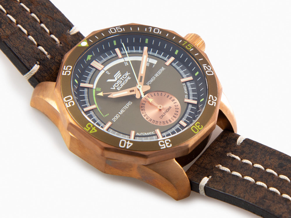 Montre Automatique Vostok Europe Rocket N-1, Bronze, Vert, 46 mm, NE57-225O565