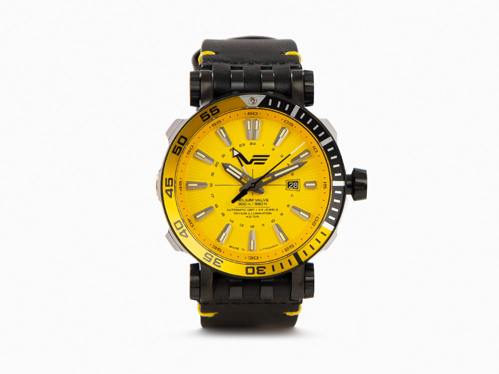 Montre Automatique Vostok Europe Energia II GMT, PVD, Jaune, LE, NH34-575C719