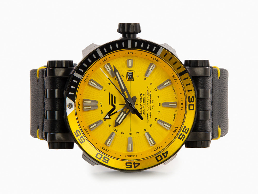 Montre Automatique Vostok Europe Energia II GMT, PVD, Jaune, LE, NH34-575C719