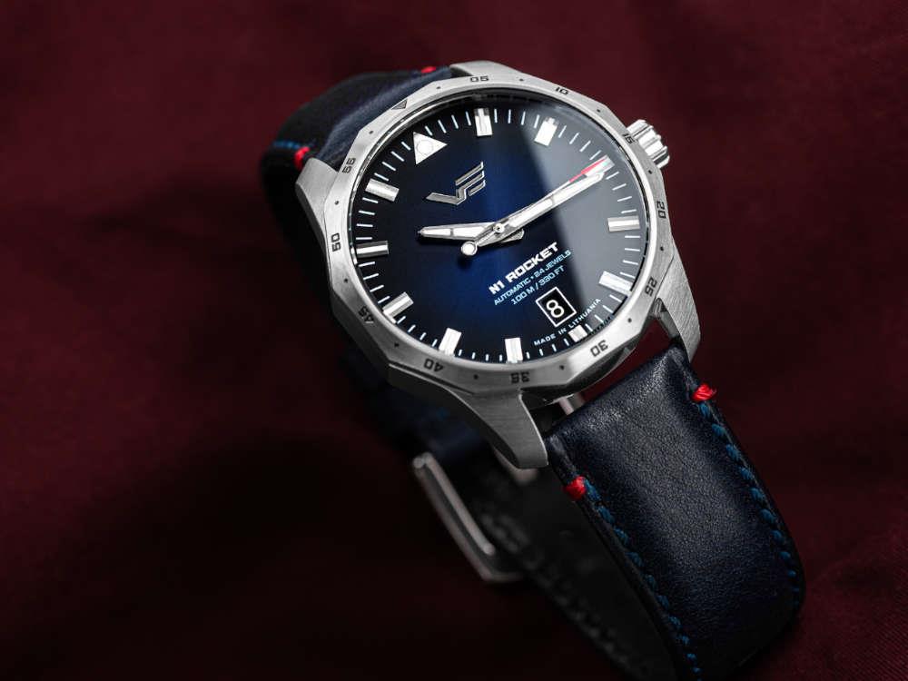 Montre Automatique Vostok Europe Rocket N1 Compact , Bleu, 39 mm, NH35-125A748