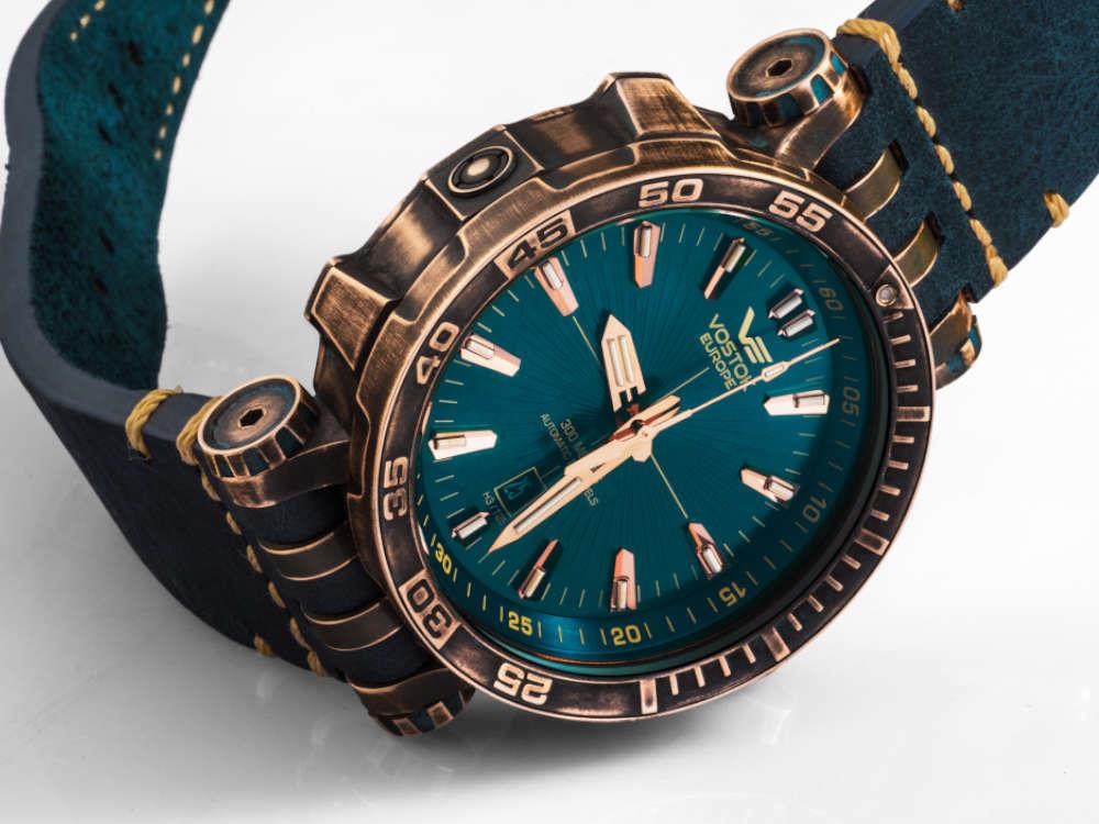 Montre Automatique Vostok Europe Energia Bronze, Turquoise, NH35A-575O286
