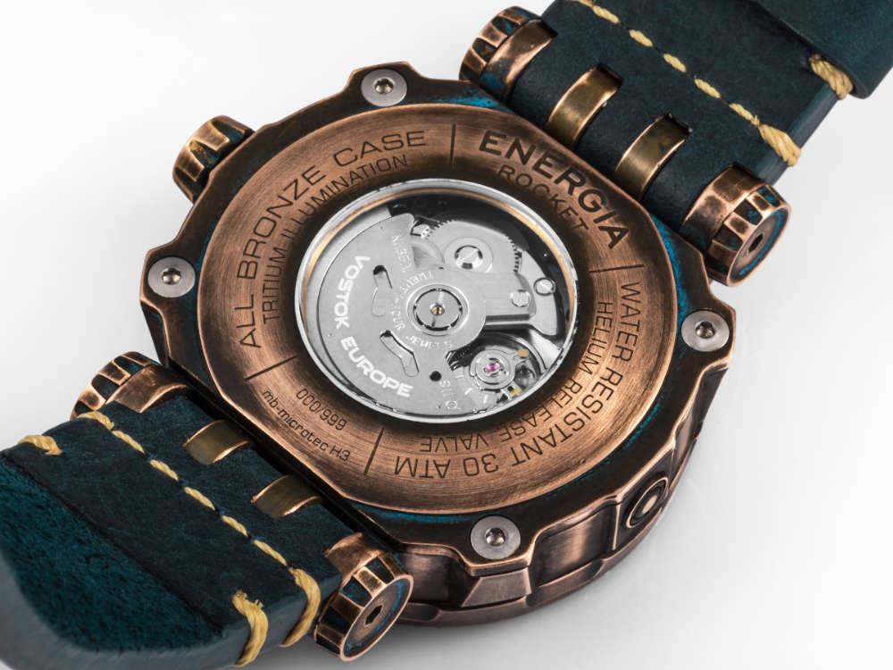 Montre Automatique Vostok Europe Energia Bronze, Turquoise, NH35A-575O286