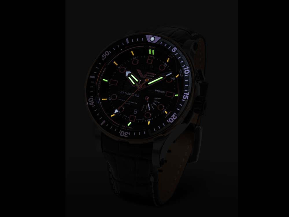 Montre à Quartz Vostok Europe Batiscafos, Noir, 49.7 mm, PX84-511E769-L-BK