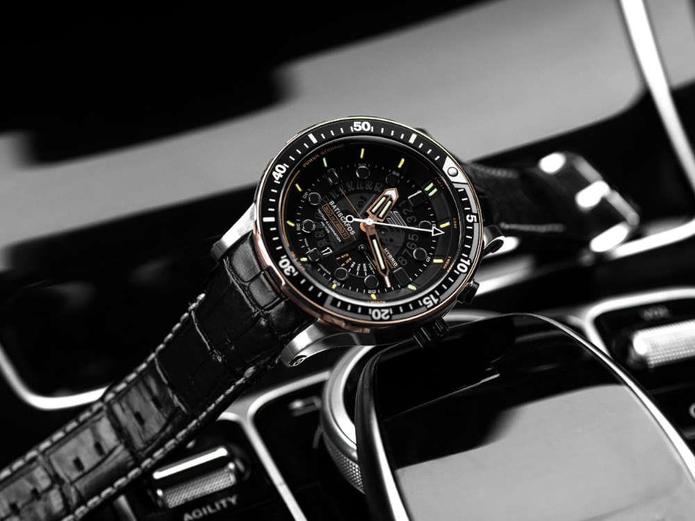 Montre à Quartz Vostok Europe Batiscafos, Noir, 49.7 mm, PX84-511E769-L-BK