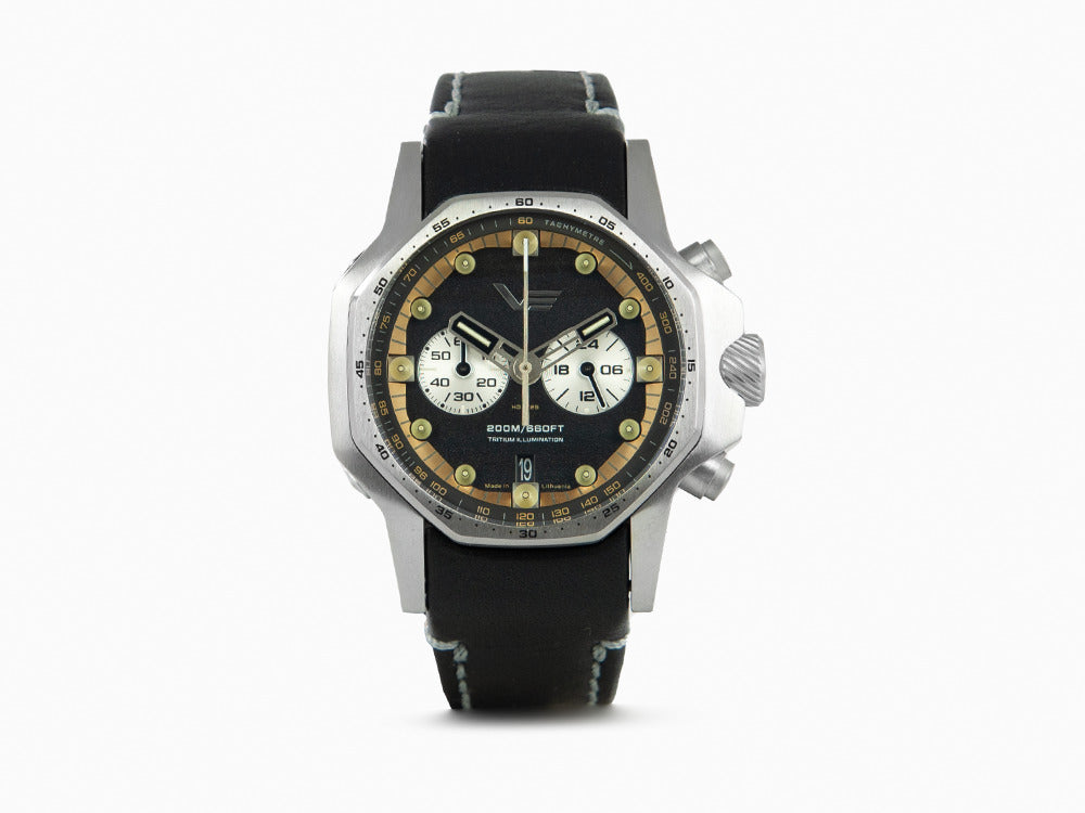 Montre à Quartz Vostok Europe Atomic Age, 48 mm, Tritium, Chrono, VK64-640A698