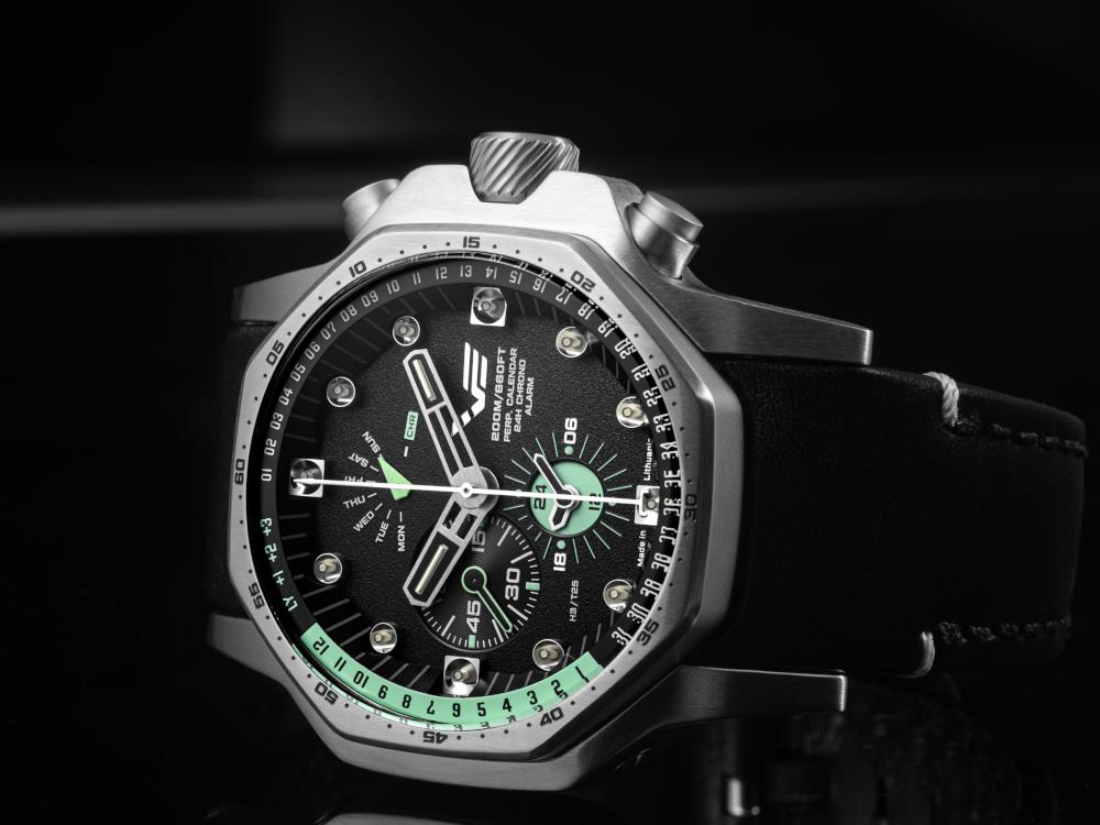 Montre à Quartz Vostok Europe Atomic Age, 48 mm, Multifunctional, YM86-640A695