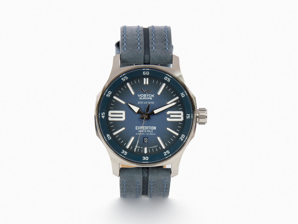 Montre Automatique Vostok Europe Expedition North Pole, Bleu, 43mm, YN55-592A557