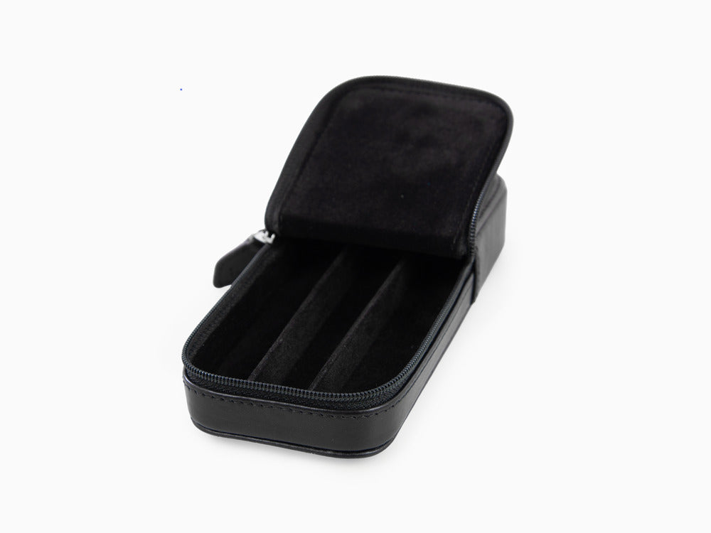 Étui Stylo Visconti Accesorios, Cuir, 3 Instruments D'écriture, Noir, KL40-03