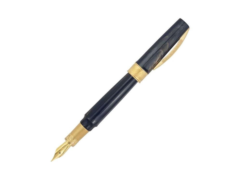 Stylo Plume Visconti Mirage Mythos Zeus, Bleu, Plaqué or, KP07-09-FP