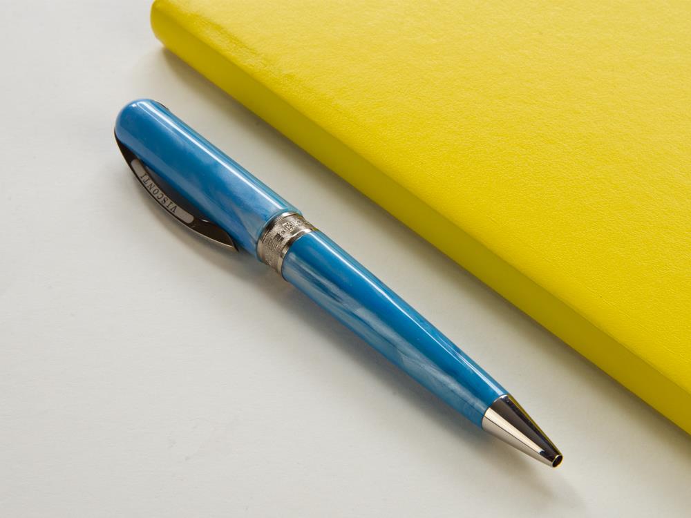 Stylo bille Visconti Breeze Blueberry, Résine, Bleu, KP08-05-BP