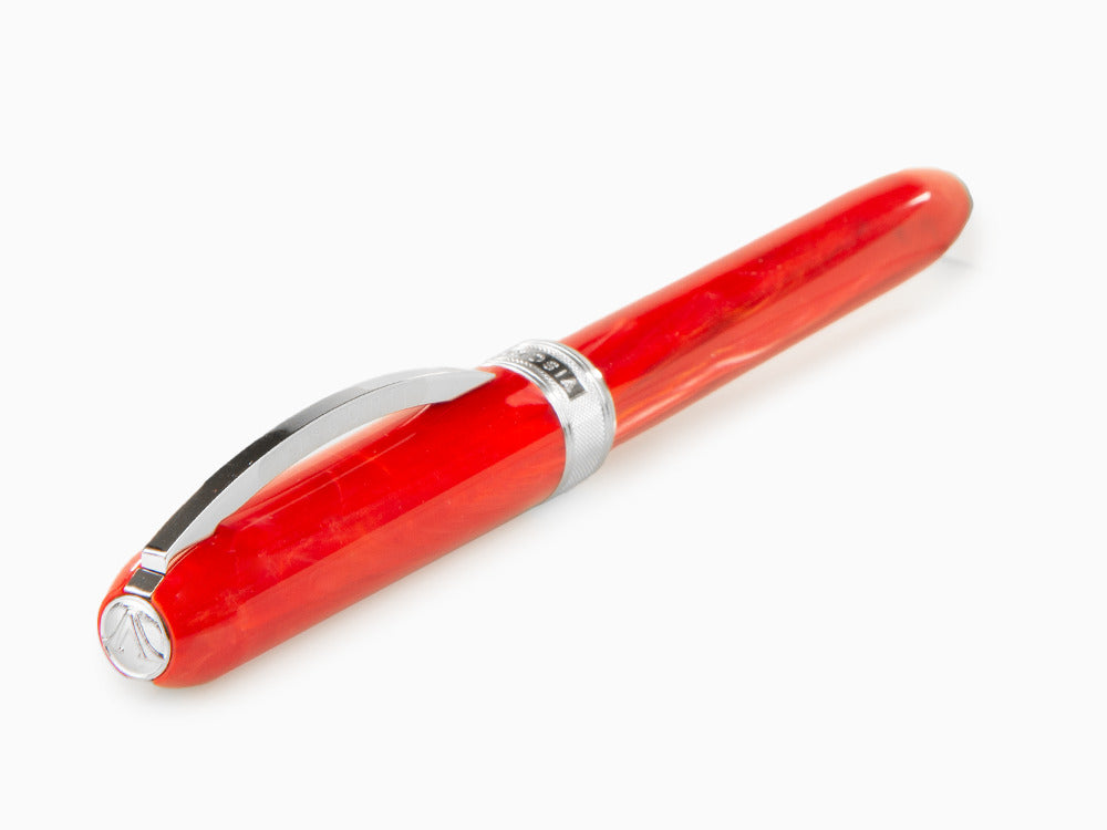 Stylo Plume Visconti Rembrandt, Résine, Palladium, Rouge, KP10-03-FP