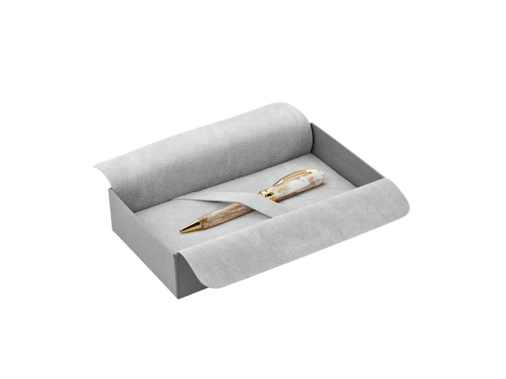 Stylo bille Visconti Comedia Virgilio, Rose, Plaqué or, KP10-53-BP