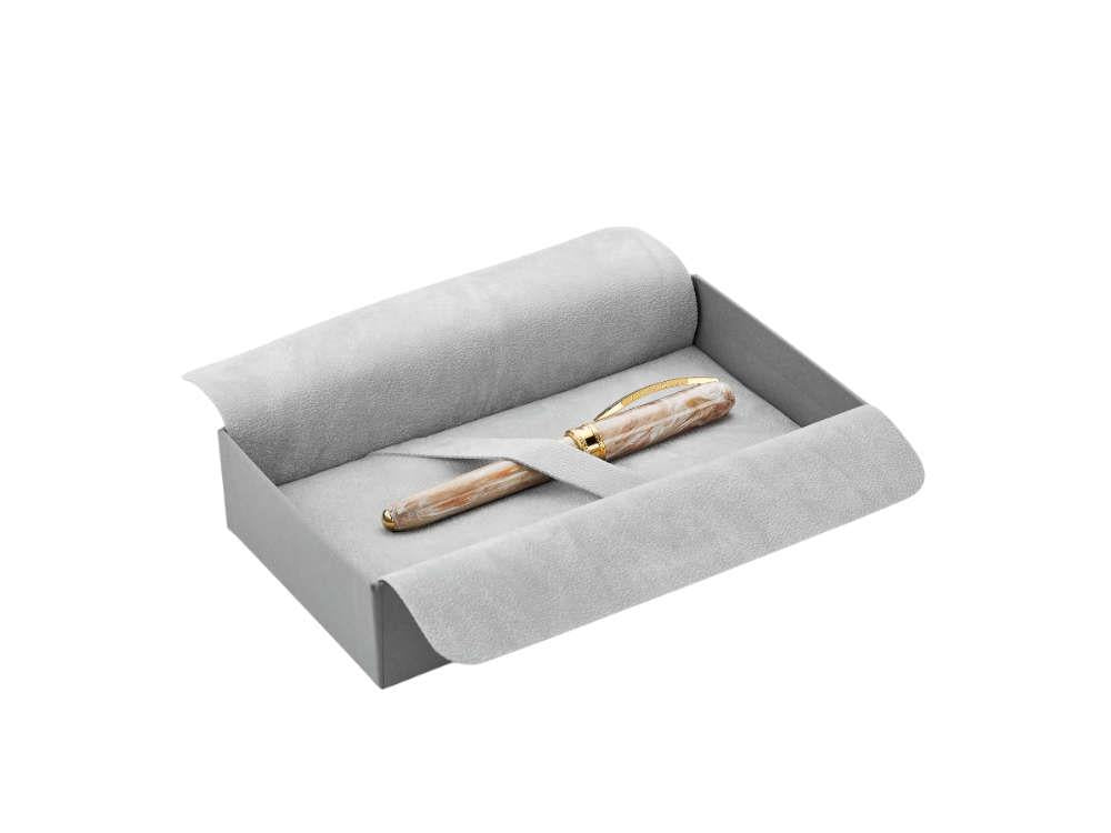 Stylo Plume Visconti Comedia Virgilio, Rose, Plaqué or, KP10-53-FP