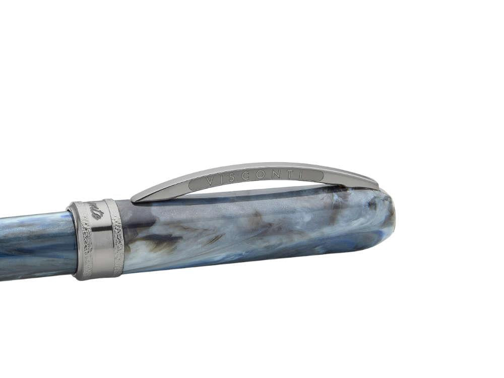Stylo Plume Visconti Comedia Caronte, Bleu, Ruthénium, KP10-54-FP