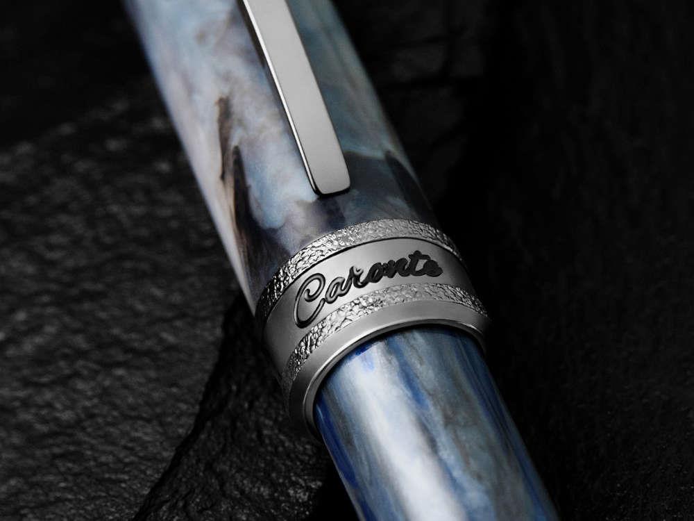 Stylo Plume Visconti Comedia Caronte, Bleu, Ruthénium, KP10-54-FP