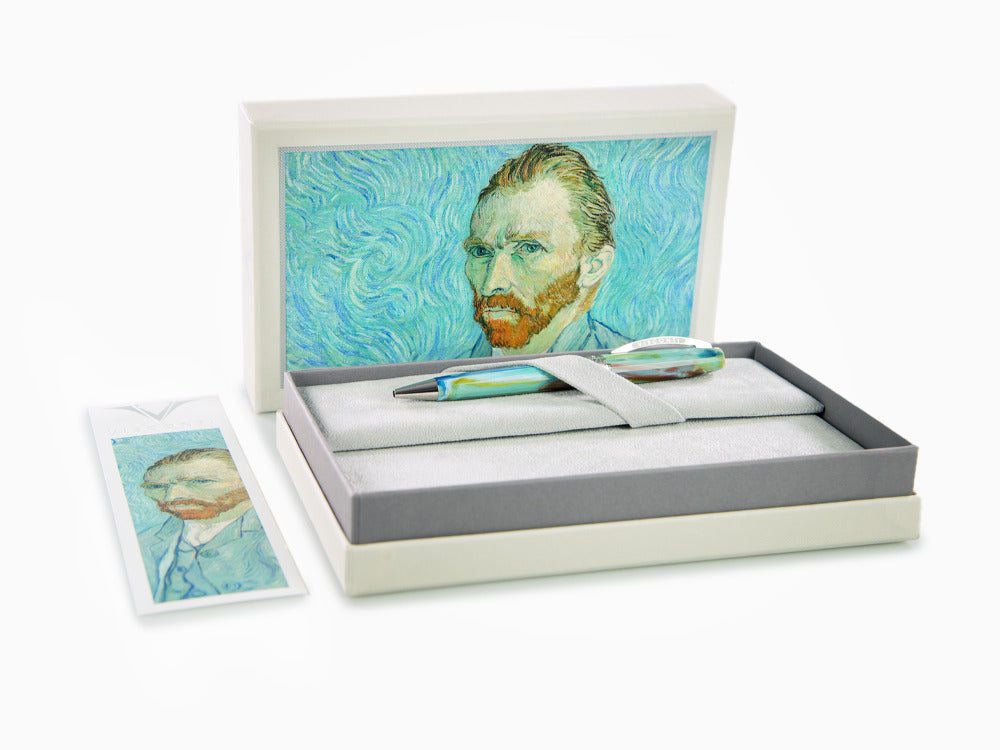 Stylo bille Visconti Van Gogh Portrait Blu, Résine, Bleu, KP12-01-BP