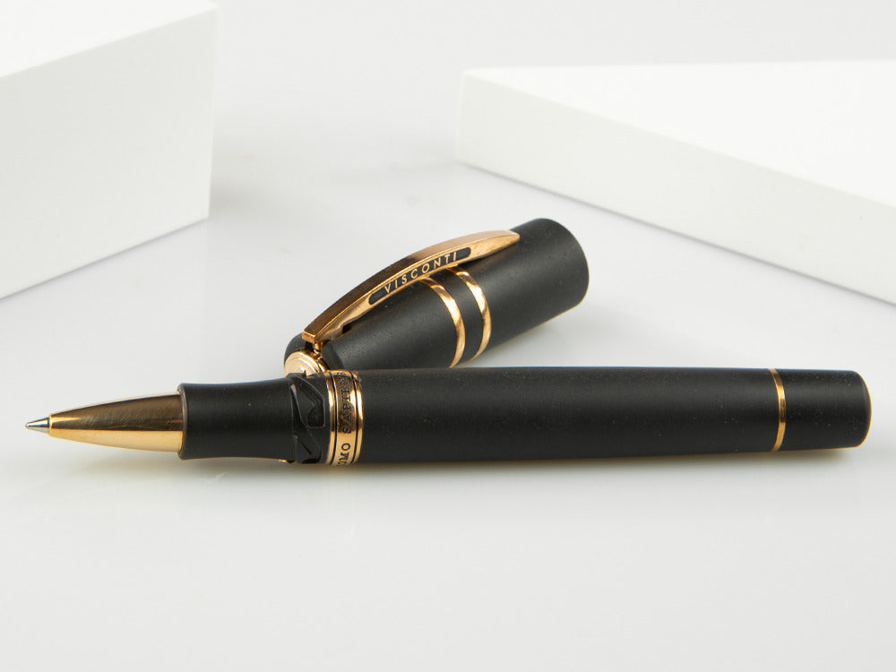 Roller Visconti Homo Sapiens Basaltic Lava, Atributtes Bronce, Over, KP15-03-RB