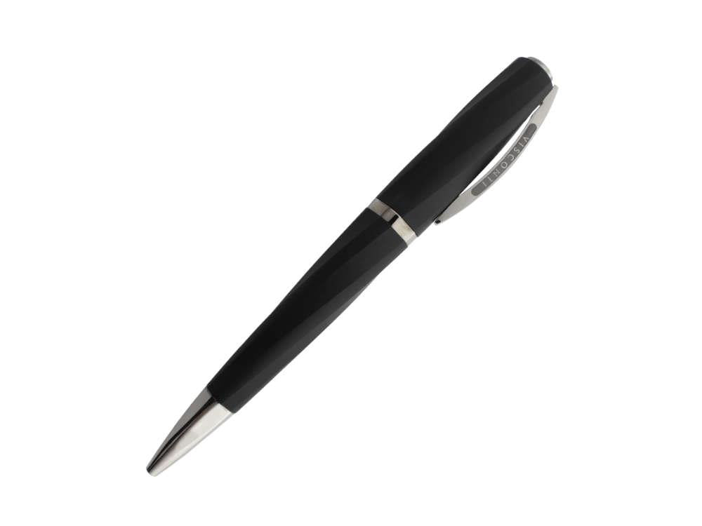 Stylo bille Visconti Divina Matte, Noir, Attributs plaqués ruthénium, KP18-09-BP