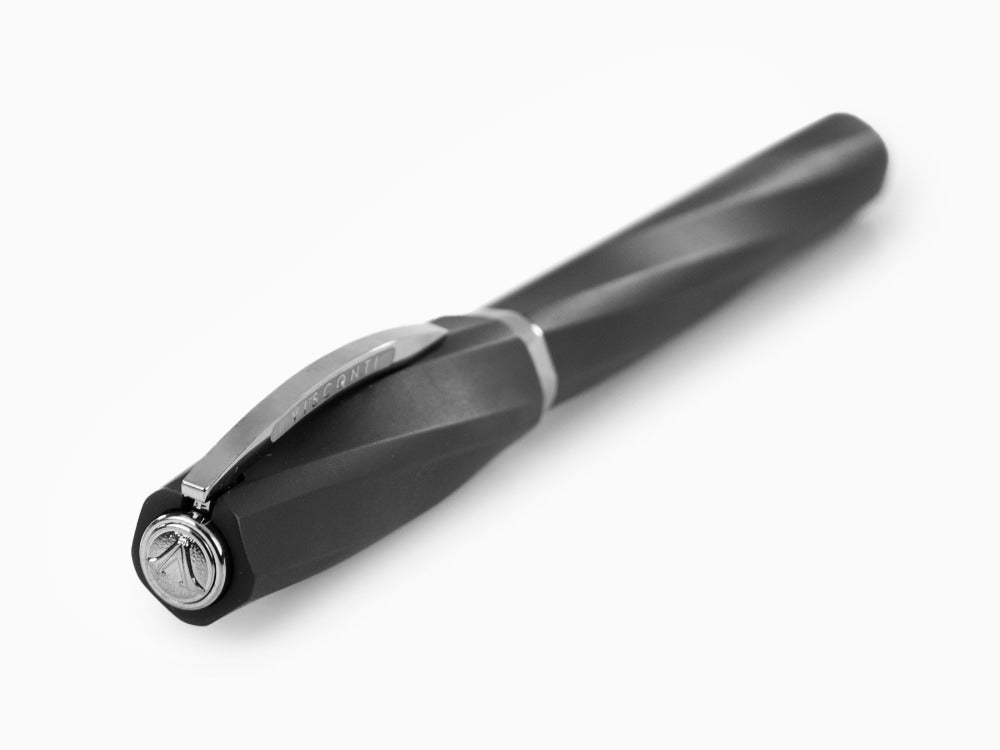 Roller Visconti Divina Matte, Noir, Attributs plaqués ruthénium, KP18-09-RB