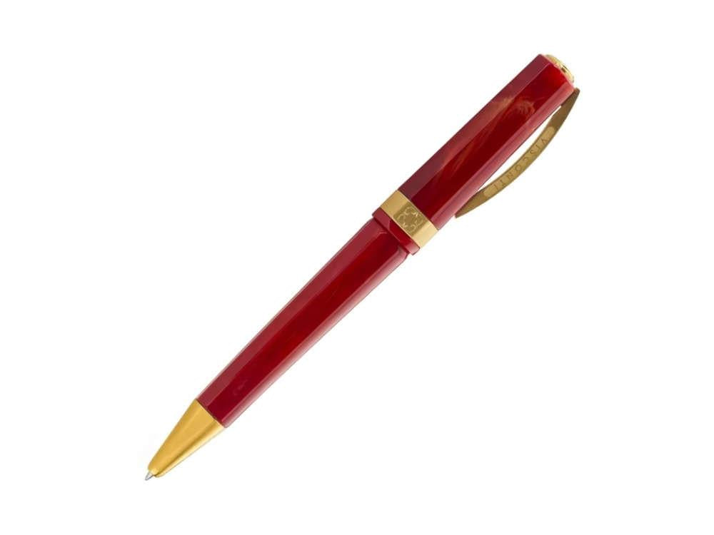 Stylo bille Visconti Opera Gold, Résine Acrilique, Rouge, KP42-01-BP