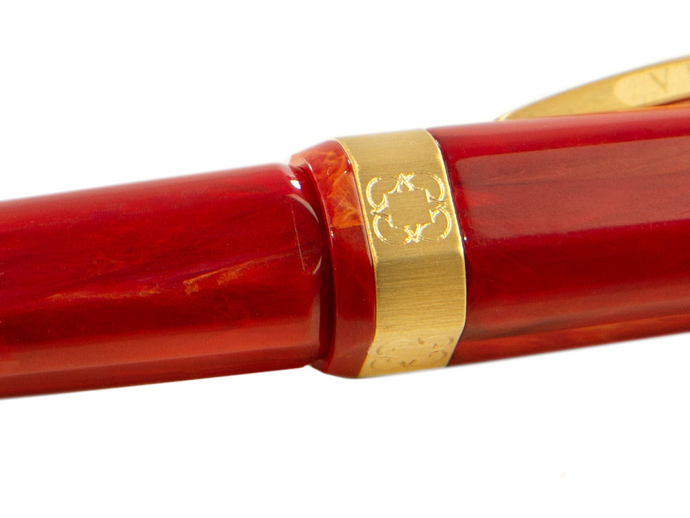 Stylo bille Visconti Opera Gold, Résine Acrilique, Rouge, KP42-01-BP
